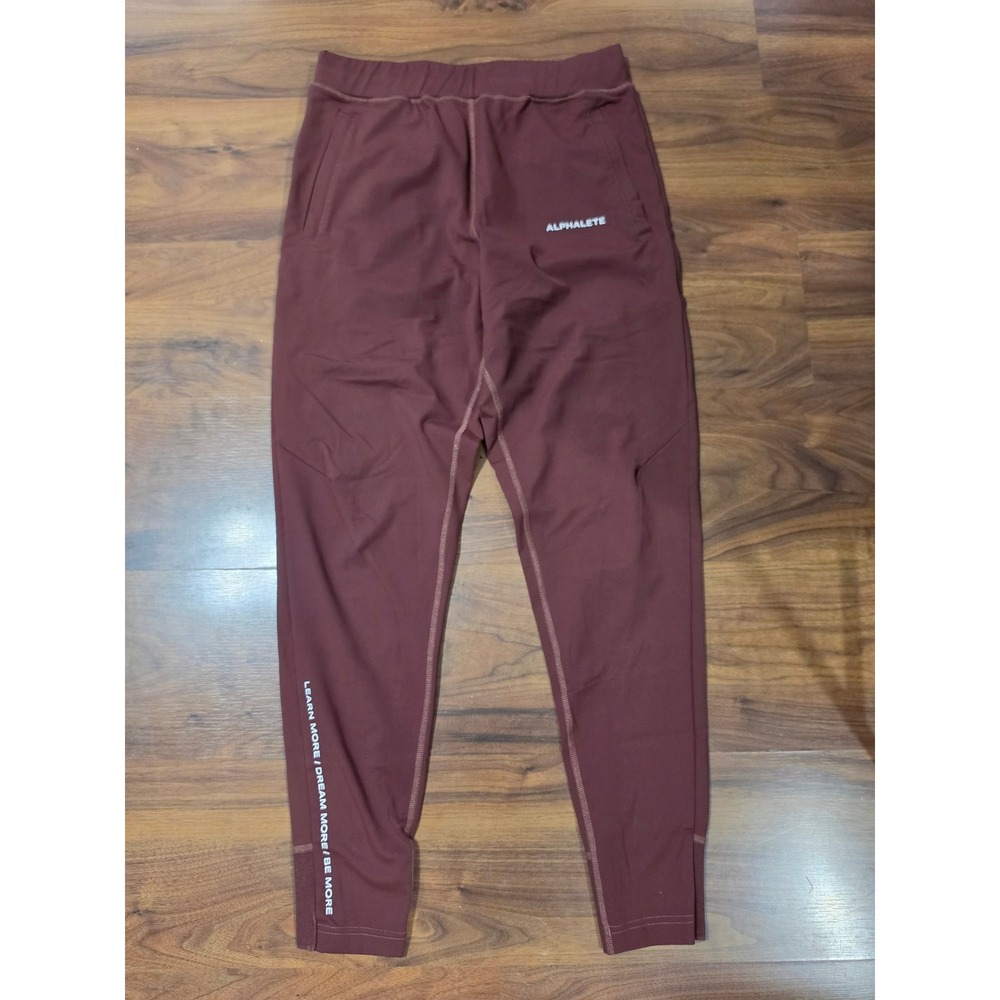 NWOT Alphalete Premium Joggers Medium Brown Athletic Pants Mens